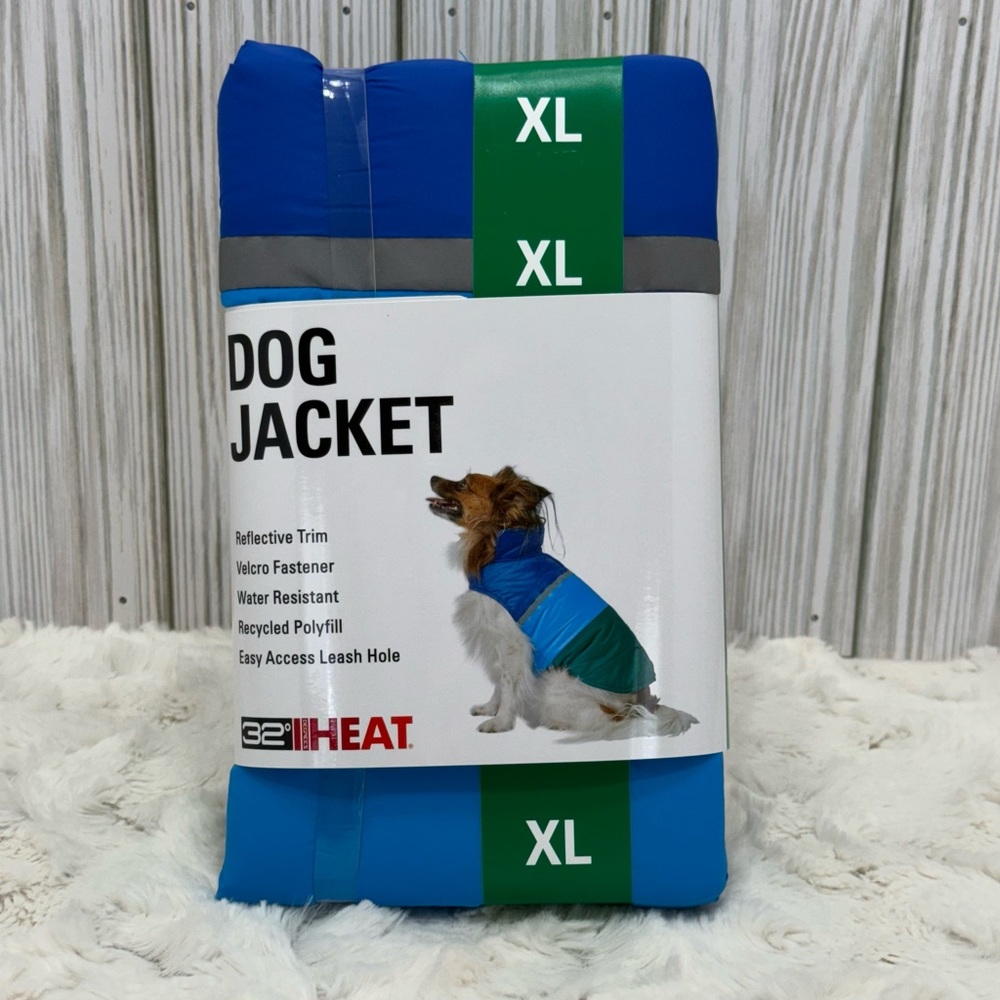 32 Degree Heat Dog Jacket-XL-Blue-NWT